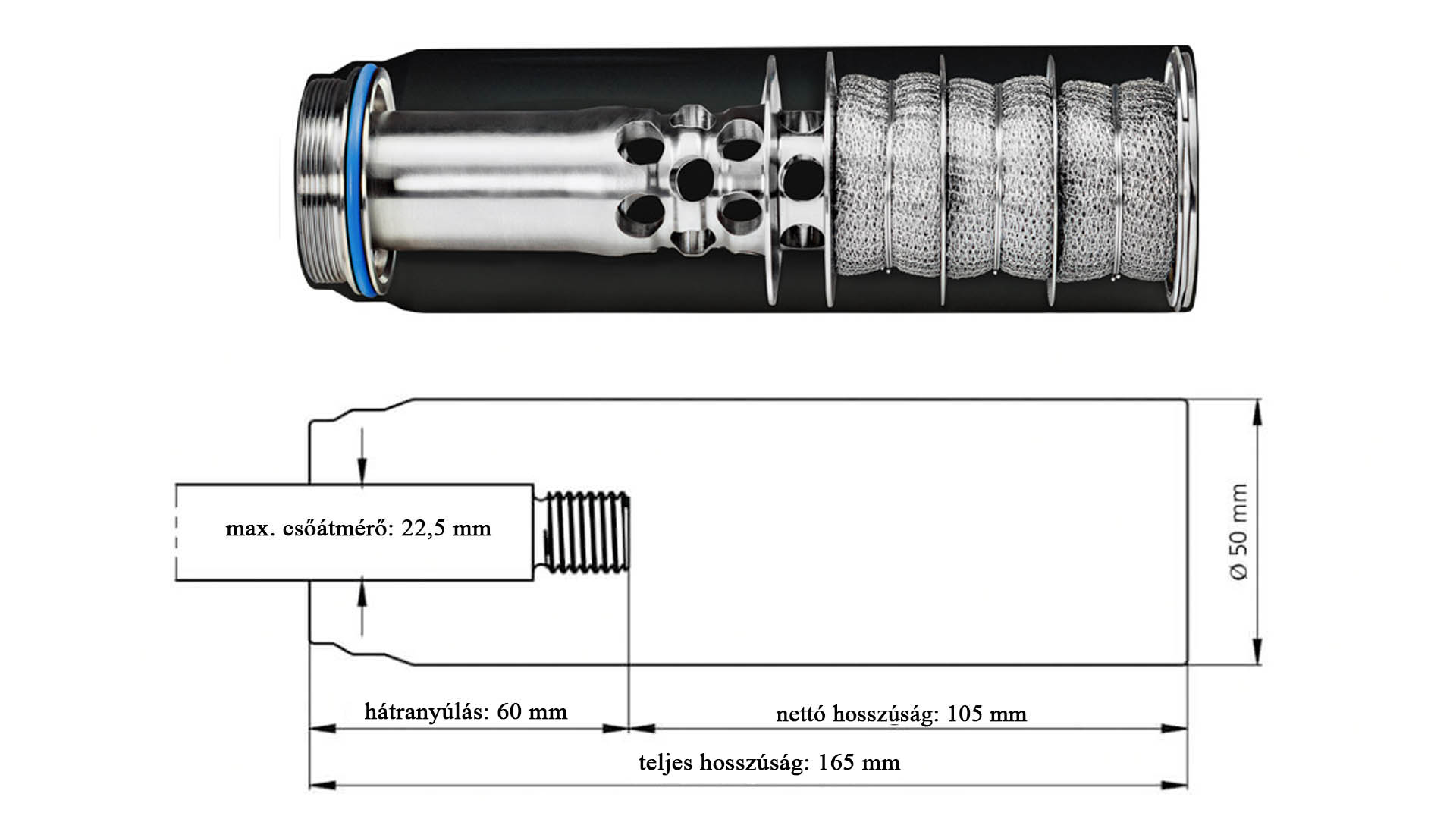 ERA® SILENCER STI 3D Titanium hangtompító ERA®LOCK gyorsoldással