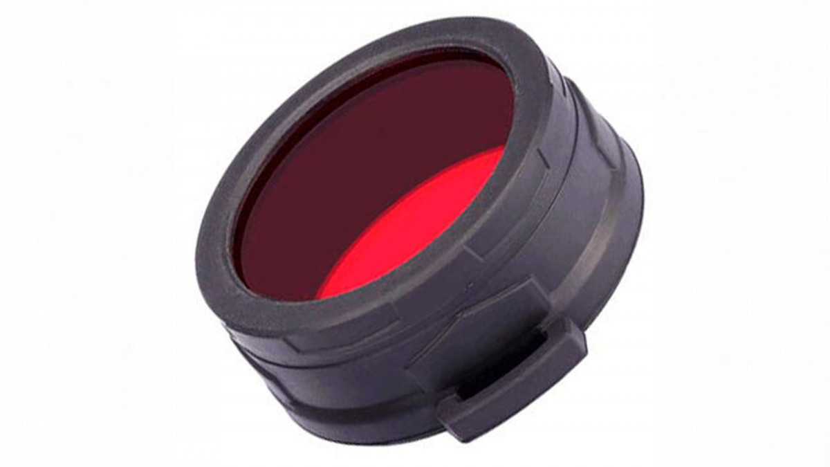 Nitecore piros szűrő 70 mm átmérőjű lámpához