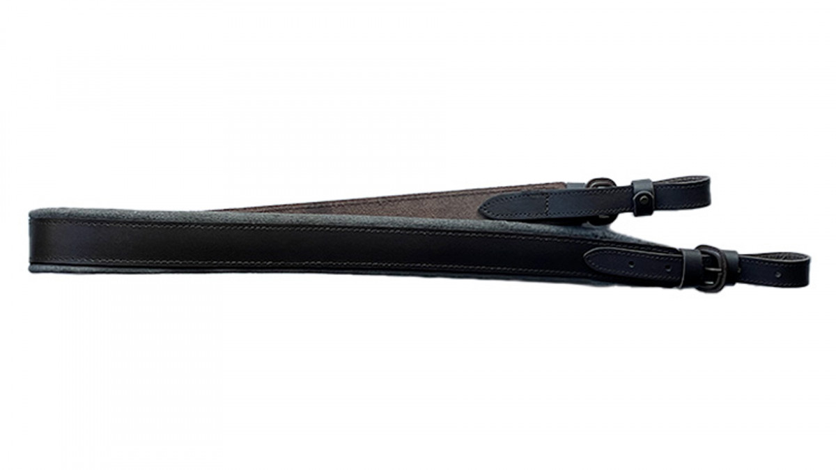 Sörétes bőr fegyverszíj párnázott hátoldallal