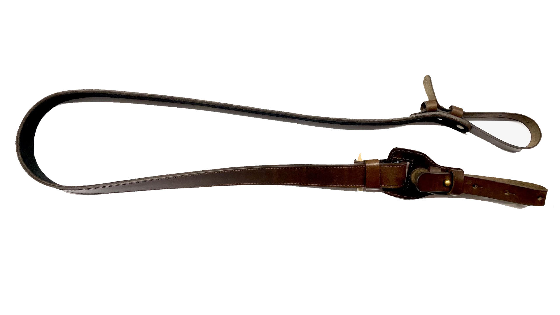 Sörétes bőr fegyverszíj fagombos csúszkás 3cm