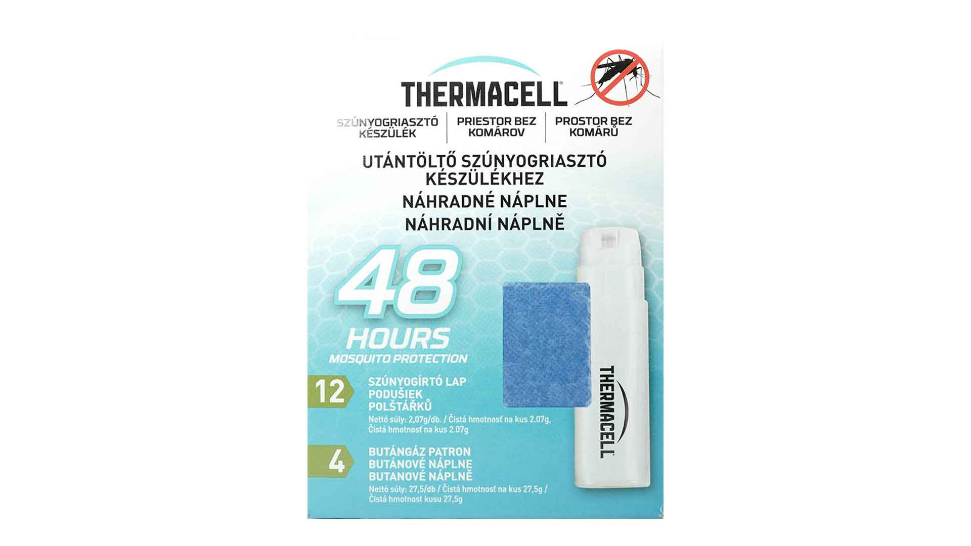 Utántöltő csomag ThermaCell szúnyogriasztó készülékhez 48 órás