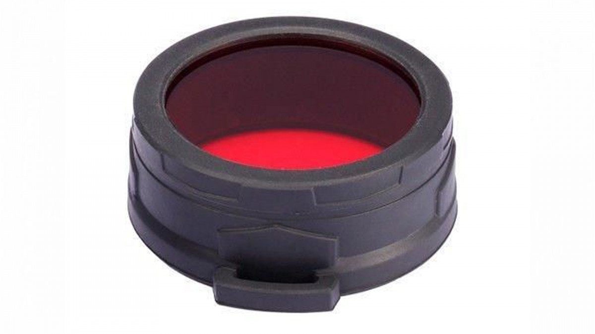 Nitecore piros szűrő 50 mm átmérőjű lámpához