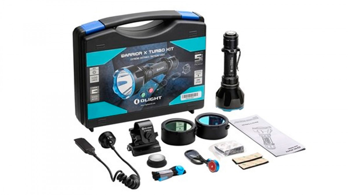 Olight Warrior X Turbo Vadász fegyverlámpa szett