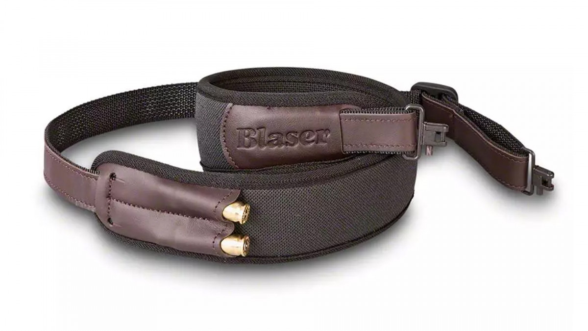 Blaser antracit fegyverszíj szíjkengyellel és lőszertartóval