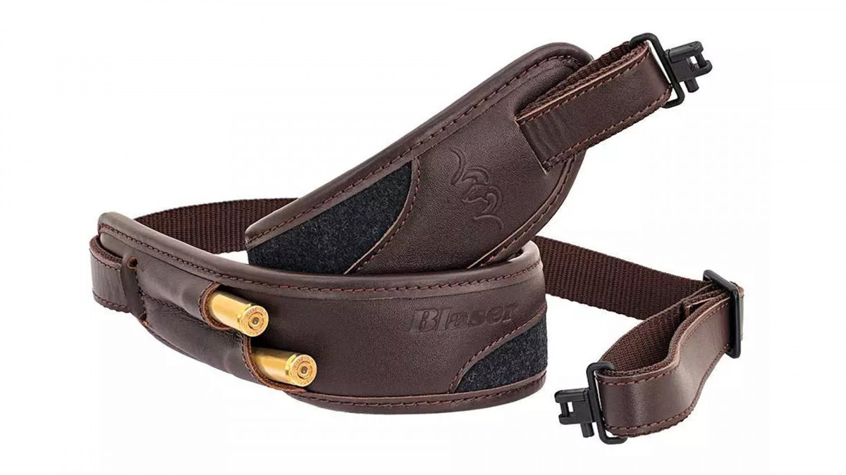 Blaser lóden-bőr fegyverszíj szíjkengyellel és lőszertartóval